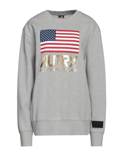 Shop Autry Woman Sweatshirt Light Grey Size Xl Cotton