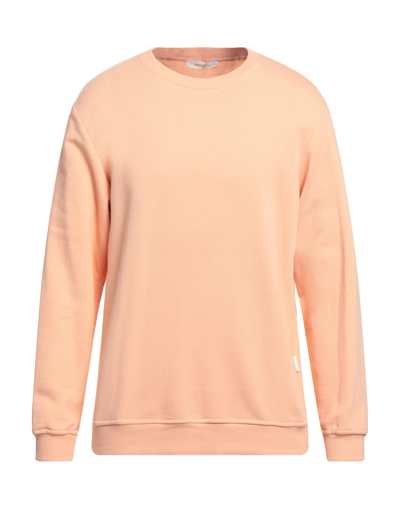 Shop Imperial Man Sweatshirt Apricot Size Xl Cotton, Elastane In Orange