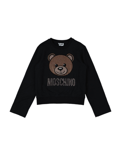 Shop Moschino Teen Sweatshirts In Black