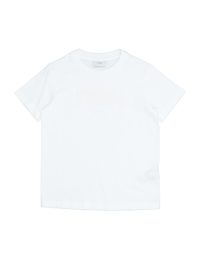 Shop Fendi T-shirts In Ivory