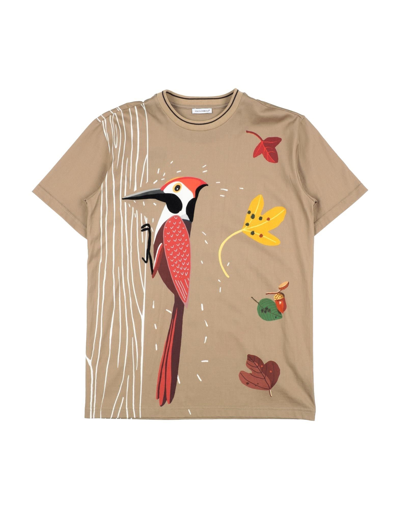 Shop Dolce & Gabbana Toddler Boy T-shirt Khaki Size 6 Cotton, Pvc - Polyvinyl Chloride, Polyester, Elasta In Beige