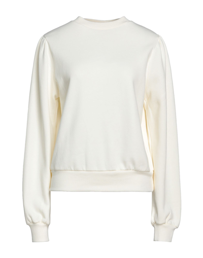Shop Na-kd Woman Sweatshirt Ivory Size L Cotton