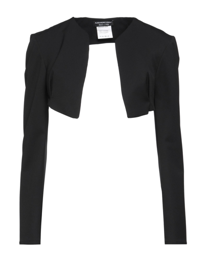 Shop Alessandro Legora Woman Shrug Black Size 8 Polyester
