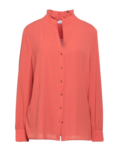 Shop Diana Gallesi Woman Shirt Orange Size 6 Polyester, Elastane