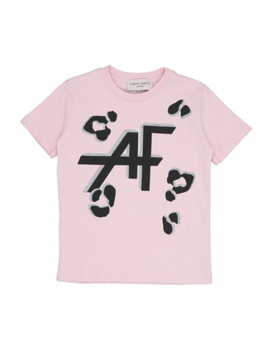 Shop Alberta Ferretti Toddler Girl T-shirt Light Pink Size 6 Cotton