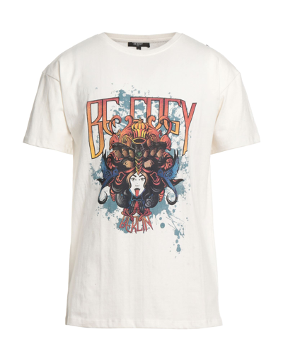 Shop Be Edgy Man T-shirt Ivory Size Xl Cotton In White