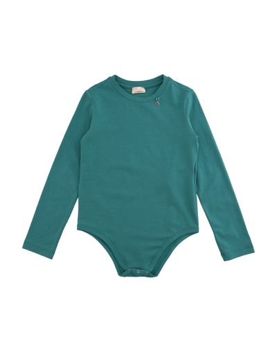 Shop Elisabetta Franchi Toddler Girl T-shirt Green Size 6 Cotton, Elastane