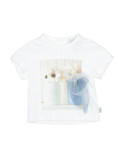 Shop Magil Newborn Girl T-shirt White Size 3 Cotton, Elastane