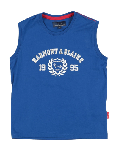 Shop Harmont & Blaine T-shirts In Blue