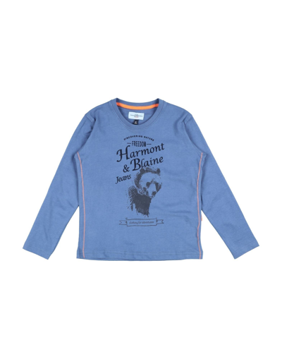 Shop Harmont & Blaine Man T-shirt Blue Size 6 Cotton