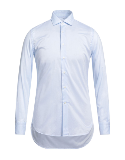 Shop Borsa Man Shirt Sky Blue Size 17 Cotton