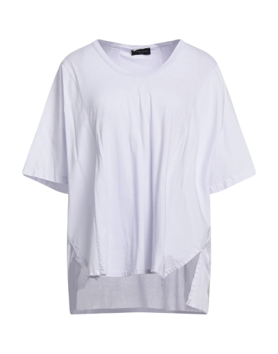 Shop Roberto Collina Woman T-shirt Sky Blue Size L Cotton