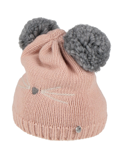 Shop Aletta Newborn Girl Hat Pastel Pink Size 1 Merino Wool, Viscose, Nylon, Cashmere