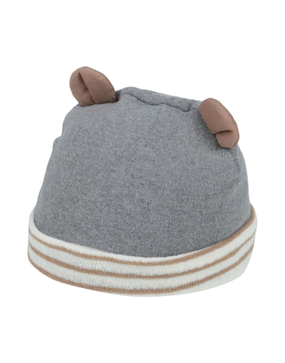 Shop Aletta Newborn Boy Hat Grey Size 3 Cotton, Acrylic, Elastane, Viscose, Polyamide
