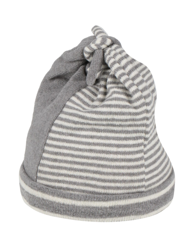 Shop Aletta Newborn Boy Hat Grey Size 1 Cotton, Acrylic, Elastane, Viscose, Polyamide