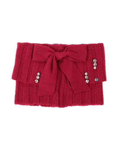 Shop Aletta Toddler Girl Scarf Garnet Size - Wool, Viscose, Polyamide, Cashmere In Red