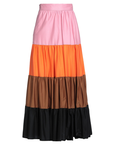 Shop Dixie Long Skirts In Pink