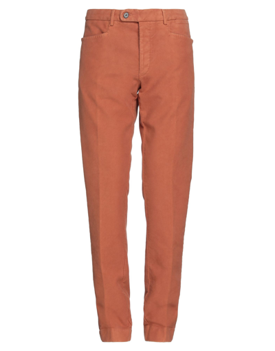 Shop Jacob Cohёn Man Pants Salmon Pink Size 34 Cotton