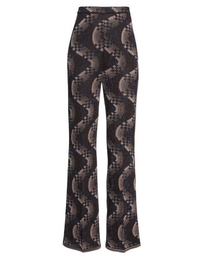 Shop Viki-and Woman Pants Dark Brown Size 4 Viscose, Polyester, Metallic Polyester