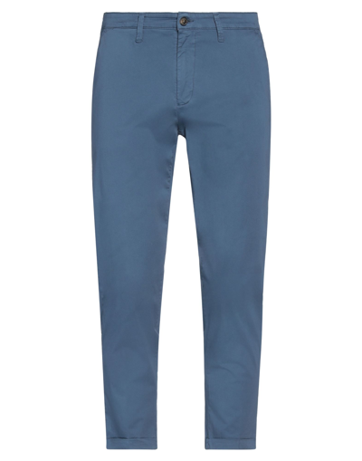 Shop Liu •jo Man Man Pants Slate Blue Size 30 Cotton, Elastane