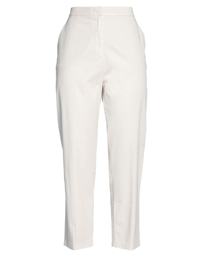 Shop 2w2m Woman Pants Light Grey Size 31 Cotton, Elastane