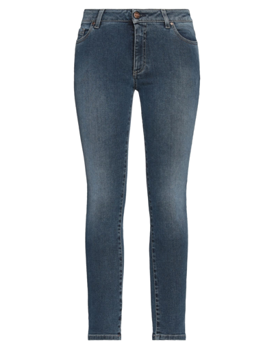Shop Teleria Zed Woman Jeans Blue Size 30 Cotton, Elastane