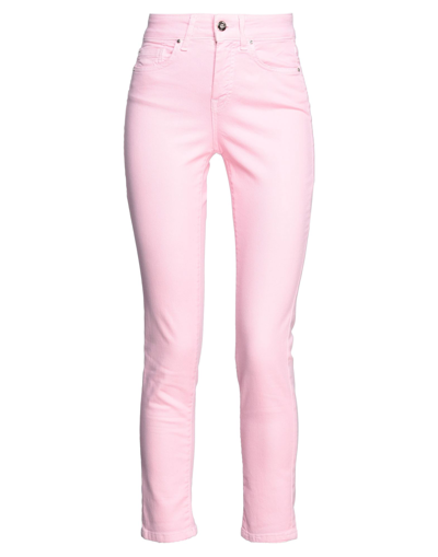 Shop Fracomina Woman Jeans Pink Size 25 Cotton, Elastane