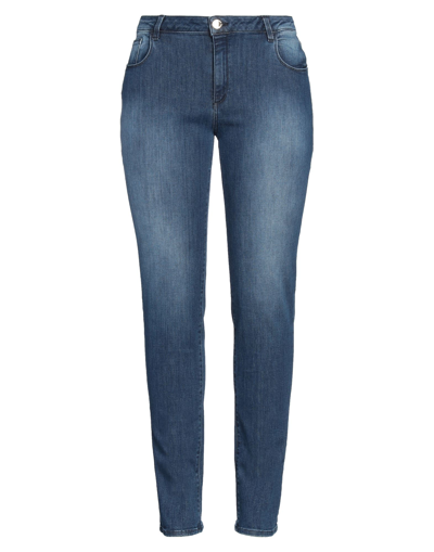 Shop Trussardi Woman Jeans Blue Size 27 Cotton, Modal, Polyethylene, Elastane