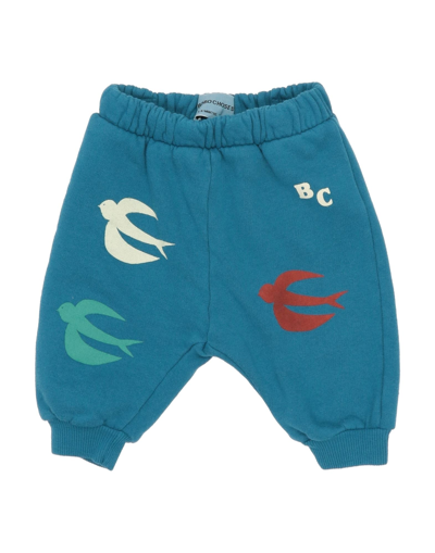 Shop Bobo Choses Newborn Pants Azure Size 3 Organic Cotton In Blue