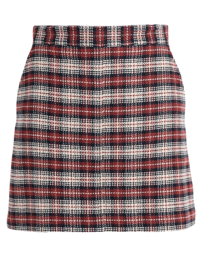 Shop See By Chloé Woman Mini Skirt Beige Size 8 Textile Fibers, Cotton, Wool, Viscose
