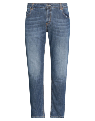 Shop Eredi Del Duca Man Jeans Blue Size 28 Cotton, Elastane