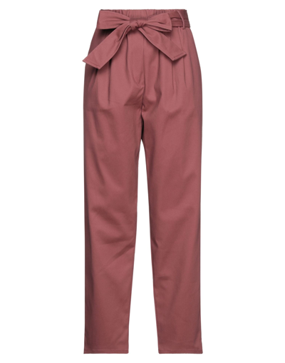Shop Gna Gina Gorgeous Woman Pants Pastel Pink Size 10 Cotton, Elastane