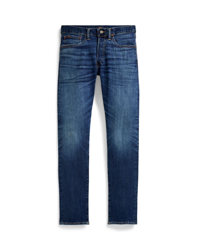 Shop Polo Ralph Lauren Parkside Active Taper Stretch Jean Man Jeans Blue Size 34w-34l Cotton, Polyester,