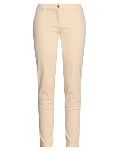 Shop Trussardi Jeans Woman Pants Ivory Size 29 Cotton, Elastane In White