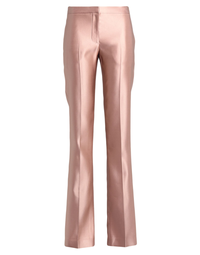 Shop Alexander Mcqueen Woman Pants Pastel Pink Size 10 Silk