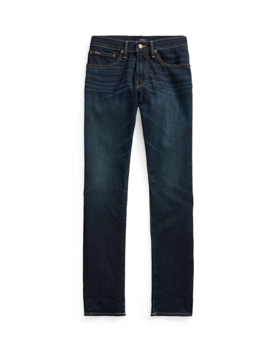Shop Polo Ralph Lauren Eldridge Skinny Stretch Jean Man Jeans Blue Size 33w-34l Cotton, Recycled Cotton,