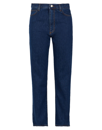 Shop 8 By Yoox Organic Cotton Denim Slim-straight Jean Woman Jeans Blue Size 29 Organic Cotton