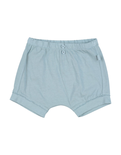 Teddy & Minou Newborn Boy Shorts & Bermuda Shorts Pastel Blue Size 3 Cotton In Blue