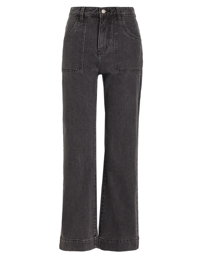 Shop 8 By Yoox Woman Denim Pants Black Size 30 Organic Cotton