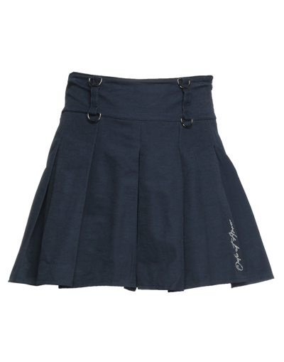 Shop Odi Et Amo Woman Shorts & Bermuda Shorts Midnight Blue Size Onesize Cotton