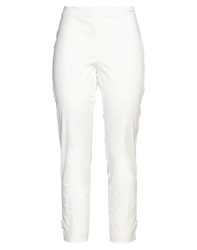 Shop Pennyblack Woman Pants White Size 12 Cotton, Polyamide, Elastane