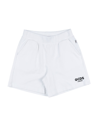 Gcds Mini Toddler Girl Shorts & Bermuda Shorts White Size 6 Cotton, Elastane In White