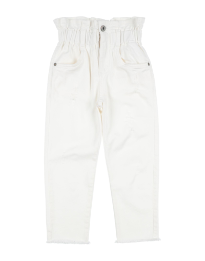 Shop Dixie Toddler Girl Jeans White Size 6 Cotton, Elastane