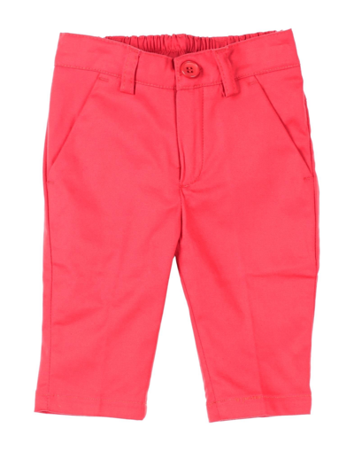 Shop Manuell & Frank Newborn Boy Pants Red Size 3 Cotton, Elastane