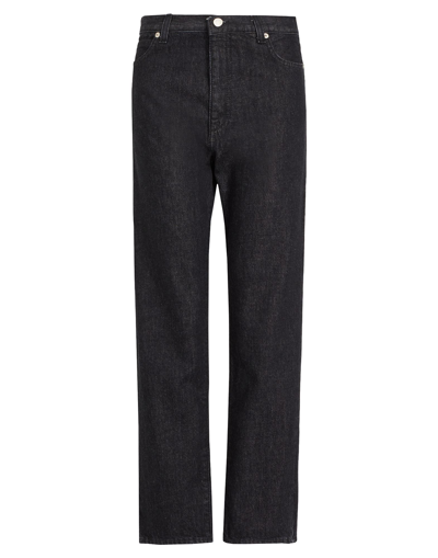 Shop 8 By Yoox Organic Cotton Denim Slim-straight Jean Woman Jeans Black Size 29 Organic Cotton