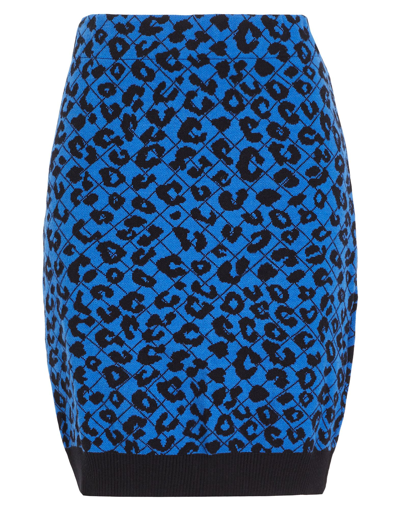 Shop 8 By Yoox Woman Mini Skirt Bright Blue Size L Viscose, Polyester, Polyamide