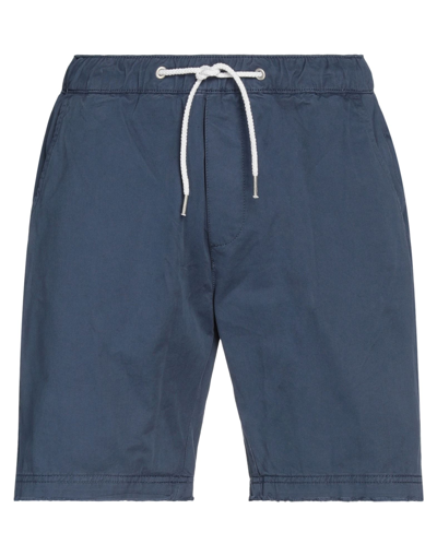 Shop Liu •jo Man Man Shorts & Bermuda Shorts Slate Blue Size 26 Cotton