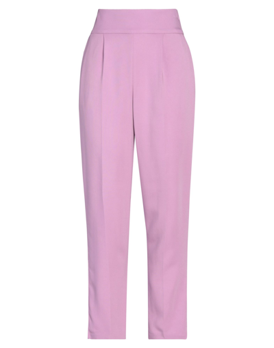 Shop Pinko Woman Pants Lilac Size 4 Viscose, Elastane In Purple