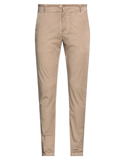 Dondup Man Pants Khaki Size 28 Cotton, Elastane In Beige
