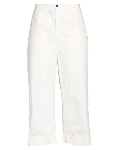 Shop Novemb3r Woman Pants White Size 31 Cotton